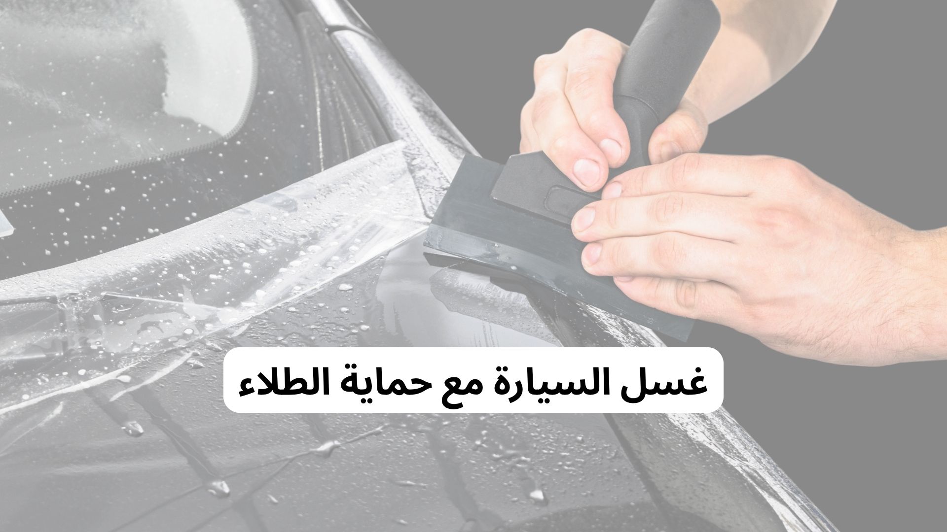 غسل السيارة مع حماية الطلاء